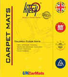 Porsche Cayenne - 1st Generation (Oval Fixings) 2003-2010 Grey Luxury Velour Tailored Carpet Car Mats NV HITECH