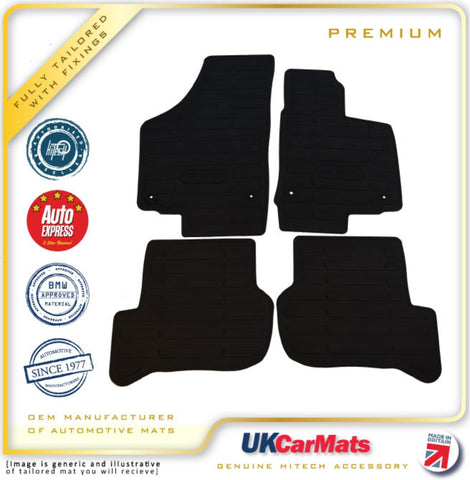 Volkswagen Golf MK5 Oval Clips 2004-2007 Premium Moulded TPE Rubber Car Mats