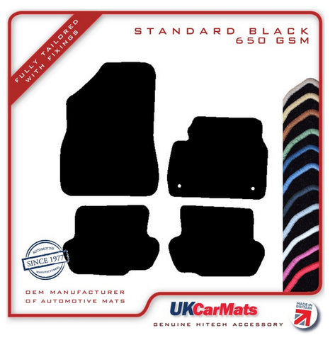 DS 5 2015 onwards Black Tailored Carpet Car Mats HITECH