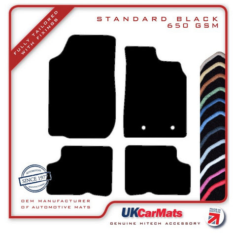 Dacia Duster 2nd generation 2018 onwards Black Tailored Carpet Car Mats HITECH