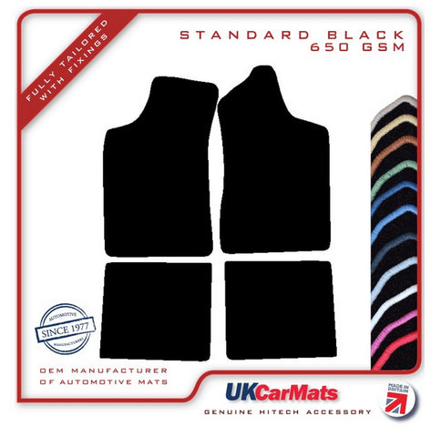 Ford Escort Manual Mk1 / Mk2 1968-1980 Black Tailored Carpet Car Mats HITECH