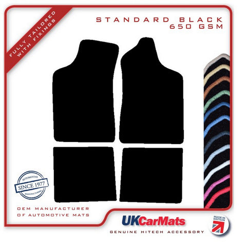 Ford Escort Automatic Mk1 / Mk2 1968-1980 Black Tailored Carpet Car Mats HITECH