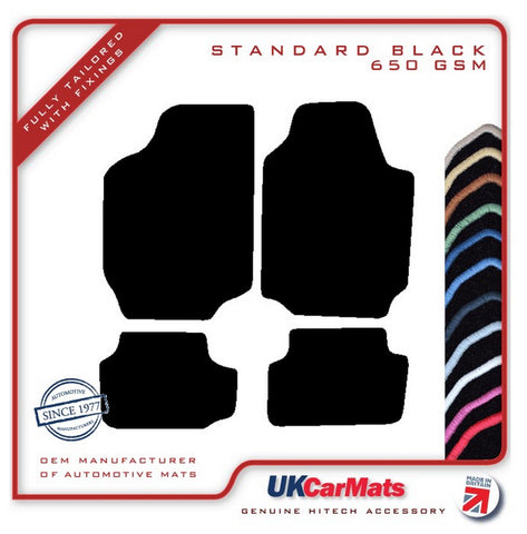 Ford Escort Mk5 Cabriolet 1994-1998 Black Tailored Carpet Car Mats HITECH