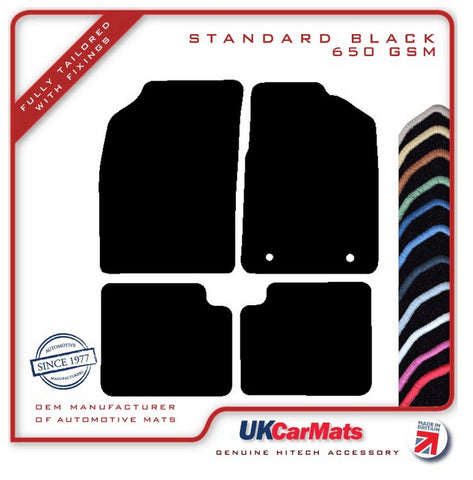 Ford Ka 2nd gen Facelift 2013-2016 Black Tailored Carpet Car Mats HITECH