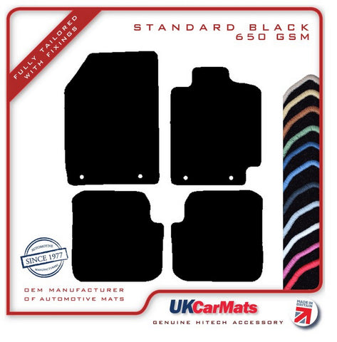 Fiat Stilo 2002-2007 Black Tailored Carpet Car Mats HITECH