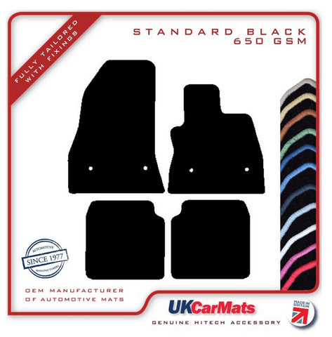 Fiat 500L 2013 onwards Black Tailored Carpet Car Mats HITECH