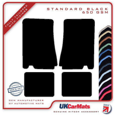 Ford Capri Mk3 280 1978-1986 Black Tailored Carpet Car Mats HITECH