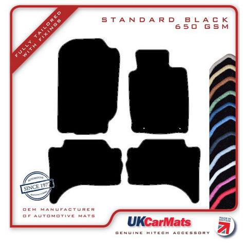 Fiat  Fullback (Without Rear Heater) 2016 onwards Black Tailored Carpet Car Mats HITECH