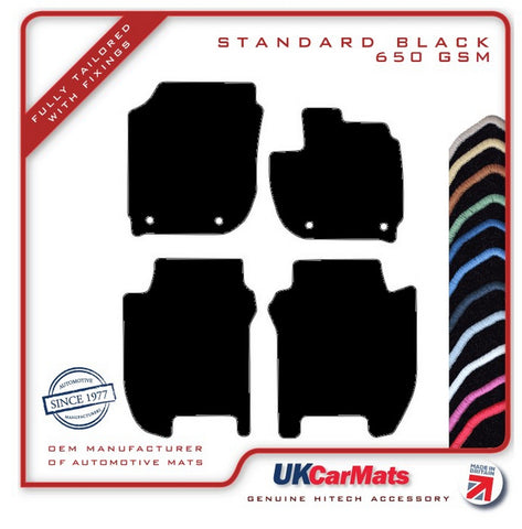 Honda Jazz Automatic 2015-2020 Black Tailored Carpet Car Mats HITECH