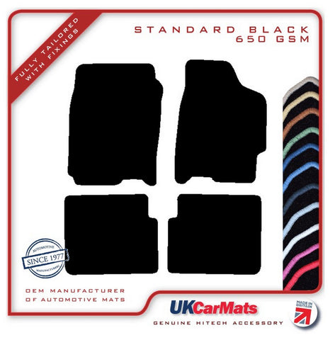 Mazda 323 1998-2004 Black Tailored Carpet Car Mats HITECH