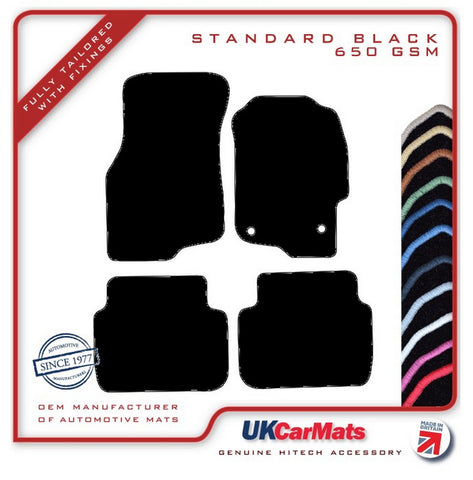 MG ZS Saloon 2001-2005 Black Tailored Carpet Car Mats HITECH