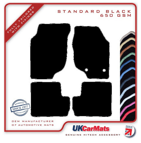 MG ZR 2001-2004 Black Tailored Carpet Car Mats HITECH