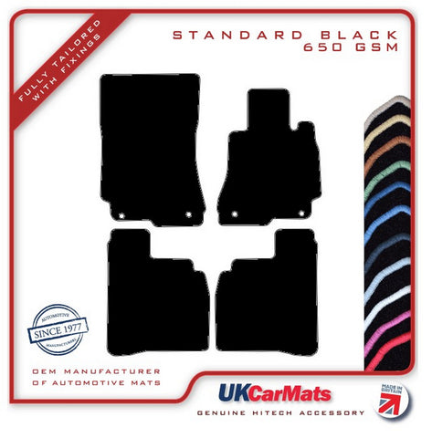 Mercedes S Class (W221) Saloon LWB 2006-2013 Black Tailored Carpet Car Mats HITECH