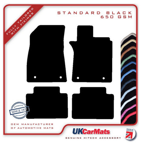 MG GS 2015 onwards Black Tailored Carpet Car Mats HITECH