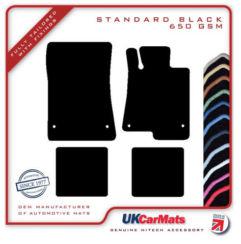 Mercedes SLC 2016 onwards Black Tailored Carpet Car Mats HITECH