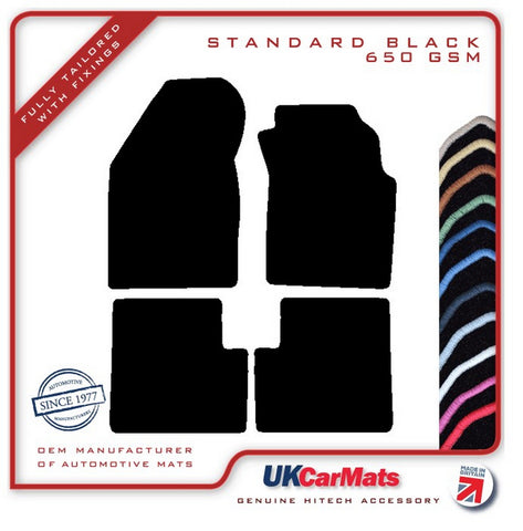 Nissan Almera 3 dr 1995-2000 Black Tailored Carpet Car Mats HITECH