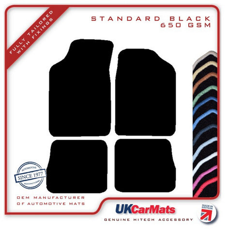 Peugeot 106 Rallye Series 2 1997-2003 Black Tailored Carpet Car Mats HITECH