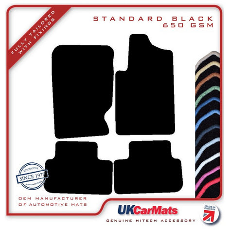 Ssangyong Rexton 2001 onwards Black Tailored Carpet Car Mats HITECH