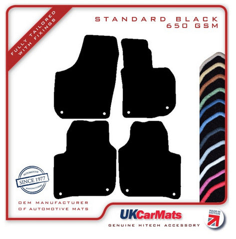 Skoda Superb 2008-2015 Black Tailored Carpet Car Mats HITECH