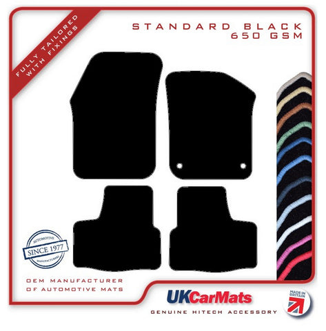 Seat Mii 2011 onwards Black Tailored Carpet Car Mats HITECH