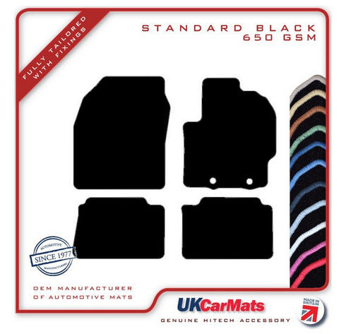 Toyota Yaris (Incl Hybrid) 2020 onwards Black Tailored Carpet Car Mats HITECH