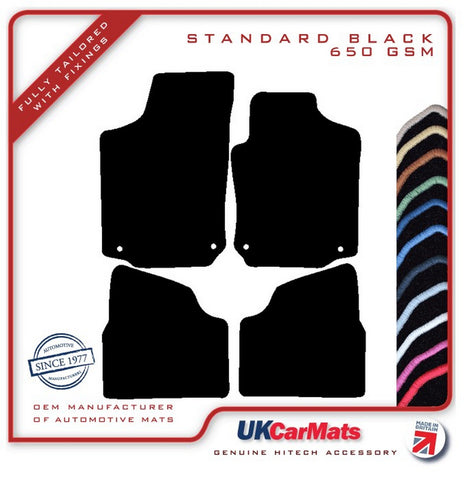 Vauxhall Corsa 2000-2006 Black Tailored Carpet Car Mats HITECH