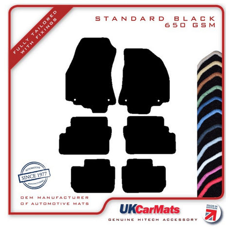 Vauxhall Zafira A 1999-2005 Black Tailored Carpet Car Mats HITECH