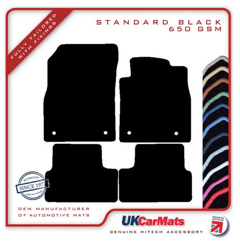 Vauxhall Cascada 2013 onwards Black Tailored Carpet Car Mats HITECH