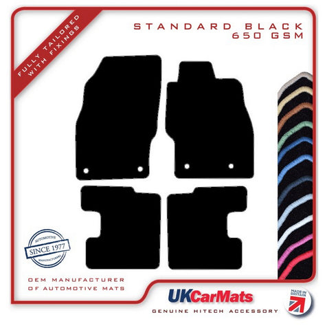 Vauxhall Adam 2013 onwards Black Tailored Carpet Car Mats HITECH