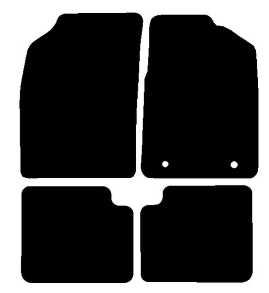 Ford Ka 2nd gen Facelift 2013-2016 Black Premium Carpet Tailored Car Mats NV HITECH