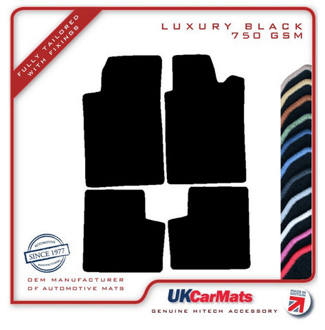 Citroen Xantia 1993-2001 Black Luxury Velour Tailored Car Mats HITECH