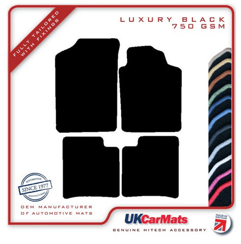 Citroen Xsara 1997-2000 Black Luxury Velour Tailored Car Mats HITECH