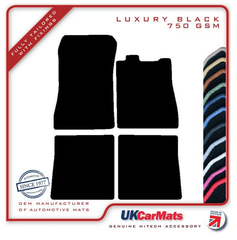 Citroen SM 1970-1975 Black Luxury Velour Tailored Car Mats HITECH