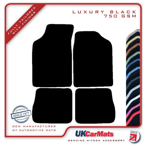 Citroen Saxo 1996-2000 Black Luxury Velour Tailored Car Mats HITECH