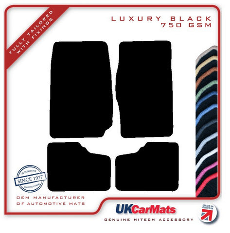 Daihatsu Sportrak 1989-1998 Black Luxury Velour Tailored Car Mats HITECH