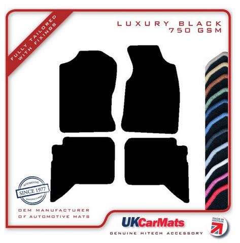 Daihatsu Terios 2006-2010 Black Luxury Velour Tailored Car Mats HITECH