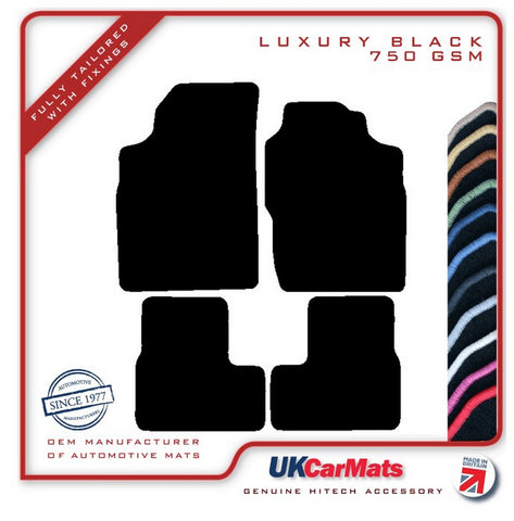 Ford Escort Mk5 1991-1995 Black Luxury Velour Tailored Car Mats HITECH