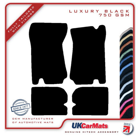 Ford Capri 1969-1978 Black Luxury Velour Tailored Car Mats HITECH