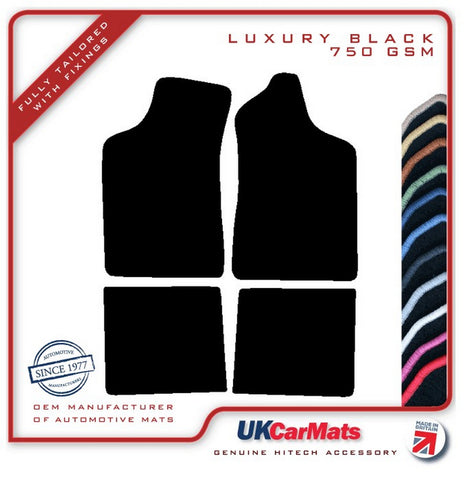 Ford Escort Automatic Mk1 / Mk2 1968-1980 Black Luxury Velour Tailored Car Mats HITECH