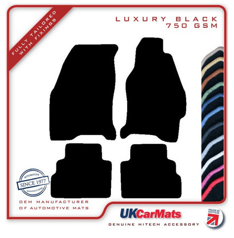 Ford Mondeo 1992-2000 Black Luxury Velour Tailored Car Mats HITECH