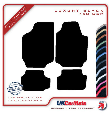 Ford Escort Mk5 Cabriolet 1994-1998 Black Luxury Velour Tailored Car Mats HITECH