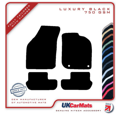 Ford Ka  1996-2008 Black Luxury Velour Tailored Car Mats HITECH