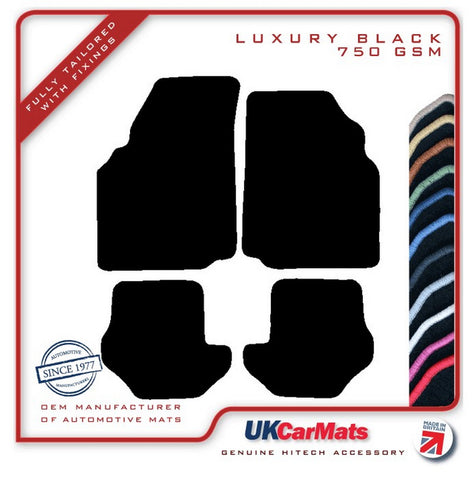 Ford Puma 1997-2002 Black Luxury Velour Tailored Car Mats HITECH