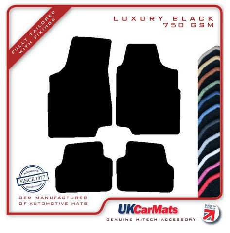 Ford Escort Mk7 1997-2000 Black Luxury Velour Tailored Car Mats HITECH