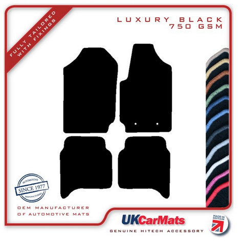 Ford Ranger 2011-2015 Black Luxury Velour Tailored Car Mats HITECH