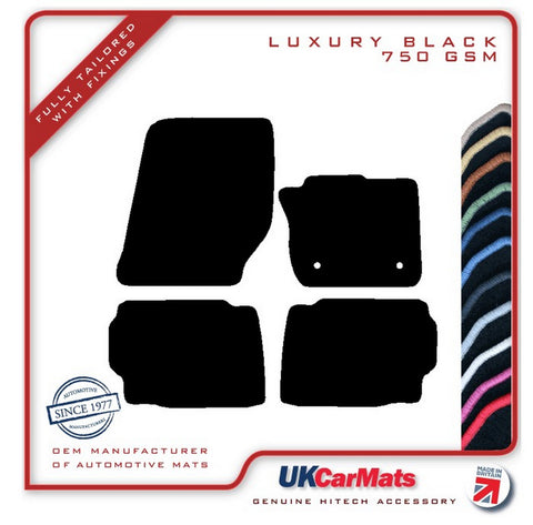 Ford Mondeo 2014 onwards Black Luxury Velour Tailored Car Mats HITECH