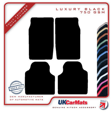 Ford Cortina Mk5 1979-1982 Black Luxury Velour Tailored Car Mats HITECH