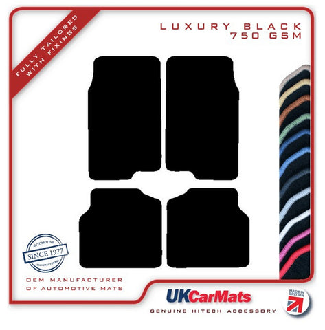 Ford Cortina Mk4 1976-1979 Black Luxury Velour Tailored Car Mats HITECH