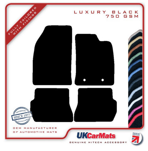 Ford Fusion 2002-2012 Black Luxury Velour Tailored Car Mats HITECH