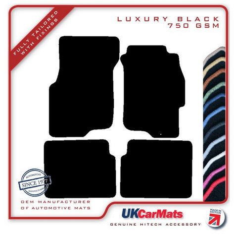 Honda Civic 5 Dr Inc Aerodeck 1995-2000 Black Luxury Velour Tailored Car Mats HITECH